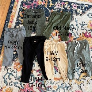 9m-18m baby boy pants bundle